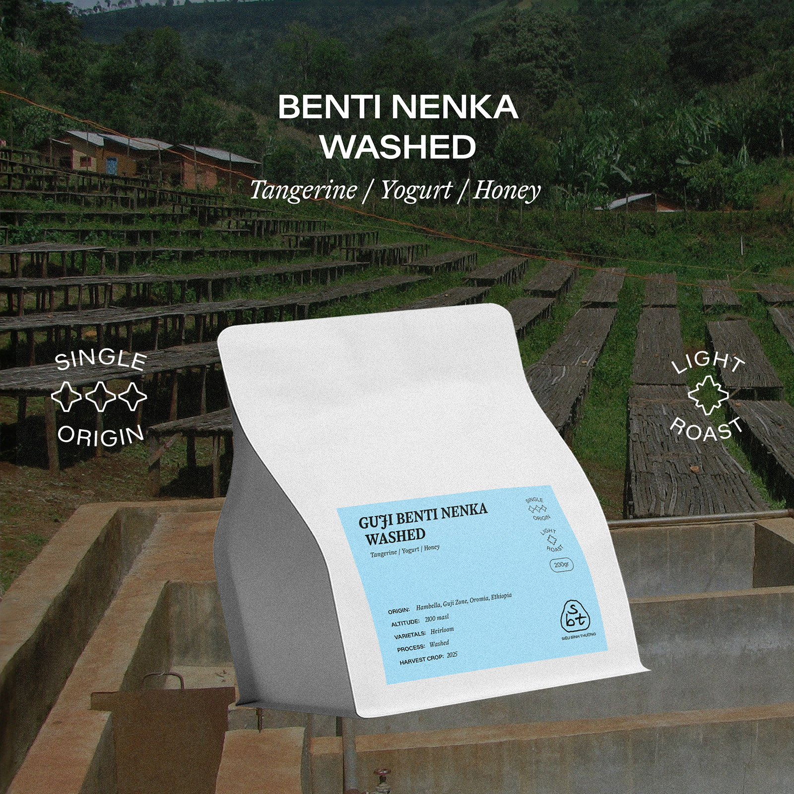 An image of Ethiopia Specialty Coffee bean bag from Sieu Binh Thuong Coffee